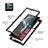 Silicone Transparent Frame Case Cover 360 Degrees M03 for Samsung Galaxy S21 Ultra 5G