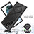 Silicone Transparent Frame Case Cover 360 Degrees M03 for Samsung Galaxy S23 Ultra 5G