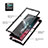 Silicone Transparent Frame Case Cover 360 Degrees M03 for Samsung Galaxy S23 Ultra 5G