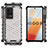 Silicone Transparent Frame Case Cover 360 Degrees M03 for Vivo iQOO 8 5G White