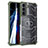 Silicone Transparent Frame Case Cover 360 Degrees M06 for Samsung Galaxy S21 Plus 5G