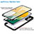 Silicone Transparent Frame Case Cover 360 Degrees MJ1 for Samsung Galaxy A04s