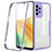 Silicone Transparent Frame Case Cover 360 Degrees MJ1 for Samsung Galaxy A33 5G