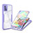 Silicone Transparent Frame Case Cover 360 Degrees MJ1 for Samsung Galaxy A71 5G