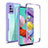 Silicone Transparent Frame Case Cover 360 Degrees MJ1 for Samsung Galaxy M40S