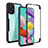 Silicone Transparent Frame Case Cover 360 Degrees MJ1 for Samsung Galaxy M40S Black