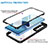 Silicone Transparent Frame Case Cover 360 Degrees MJ1 for Vivo Y11s