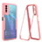 Silicone Transparent Frame Case Cover 360 Degrees MJ1 for Vivo Y20