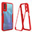 Silicone Transparent Frame Case Cover 360 Degrees MJ1 for Vivo Y20s