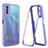 Silicone Transparent Frame Case Cover 360 Degrees MJ1 for Vivo Y20s