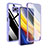 Silicone Transparent Frame Case Cover 360 Degrees MJ1 for Xiaomi Poco X3 Pro Purple