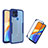 Silicone Transparent Frame Case Cover 360 Degrees MJ1 for Xiaomi Redmi 9 India Blue