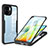 Silicone Transparent Frame Case Cover 360 Degrees MJ1 for Xiaomi Redmi A1 Black