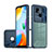 Silicone Transparent Frame Case Cover 360 Degrees QW1 for Xiaomi Redmi 10 Power Blue
