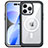 Silicone Transparent Frame Case Cover 360 Degrees with Mag-Safe Magnetic AC1 for Apple iPhone 13 Pro