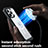 Silicone Transparent Frame Case Cover 360 Degrees with Mag-Safe Magnetic AC1 for Apple iPhone 13 Pro