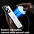 Silicone Transparent Frame Case Cover 360 Degrees with Mag-Safe Magnetic AC1 for Apple iPhone 14 Pro