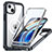 Silicone Transparent Frame Case Cover 360 Degrees with Mag-Safe Magnetic T01 for Apple iPhone 14
