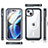 Silicone Transparent Frame Case Cover 360 Degrees with Mag-Safe Magnetic T01 for Apple iPhone 14