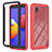 Silicone Transparent Frame Case Cover 360 Degrees YB1 for Samsung Galaxy M01 Core