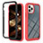 Silicone Transparent Frame Case Cover 360 Degrees YB2 for Apple iPhone 13 Pro Max