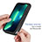 Silicone Transparent Frame Case Cover 360 Degrees YB2 for Apple iPhone 13 Pro Max