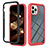 Silicone Transparent Frame Case Cover 360 Degrees YB2 for Apple iPhone 14 Pro
