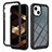 Silicone Transparent Frame Case Cover 360 Degrees YB2 for Apple iPhone 15