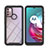 Silicone Transparent Frame Case Cover 360 Degrees YB2 for Motorola Moto G10