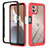 Silicone Transparent Frame Case Cover 360 Degrees YB2 for Motorola Moto G32