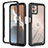 Silicone Transparent Frame Case Cover 360 Degrees YB2 for Motorola Moto G32