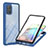 Silicone Transparent Frame Case Cover 360 Degrees YB2 for Samsung Galaxy A71 5G