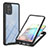 Silicone Transparent Frame Case Cover 360 Degrees YB2 for Samsung Galaxy A71 5G