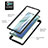 Silicone Transparent Frame Case Cover 360 Degrees YB2 for Samsung Galaxy Note 20 5G
