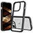 Silicone Transparent Frame Case Cover 360 Degrees ZJ1 for Apple iPhone 13 Pro