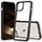 Silicone Transparent Frame Case Cover 360 Degrees ZJ1 for Apple iPhone 14
