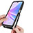 Silicone Transparent Frame Case Cover 360 Degrees ZJ1 for Oppo A78 5G