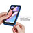 Silicone Transparent Frame Case Cover 360 Degrees ZJ1 for Samsung Galaxy A20s