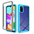 Silicone Transparent Frame Case Cover 360 Degrees ZJ1 for Samsung Galaxy A41