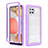 Silicone Transparent Frame Case Cover 360 Degrees ZJ1 for Samsung Galaxy A42 5G