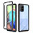 Silicone Transparent Frame Case Cover 360 Degrees ZJ1 for Samsung Galaxy A71 5G Black