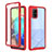 Silicone Transparent Frame Case Cover 360 Degrees ZJ1 for Samsung Galaxy A71 5G White