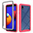 Silicone Transparent Frame Case Cover 360 Degrees ZJ1 for Samsung Galaxy M01 Core