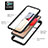 Silicone Transparent Frame Case Cover 360 Degrees ZJ1 for Samsung Galaxy M02s