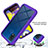 Silicone Transparent Frame Case Cover 360 Degrees ZJ1 for Samsung Galaxy M21s