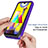 Silicone Transparent Frame Case Cover 360 Degrees ZJ1 for Samsung Galaxy M31