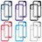 Silicone Transparent Frame Case Cover 360 Degrees ZJ1 for Samsung Galaxy S20