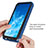 Silicone Transparent Frame Case Cover 360 Degrees ZJ1 for Samsung Galaxy S20