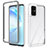 Silicone Transparent Frame Case Cover 360 Degrees ZJ1 for Samsung Galaxy S20 Plus 5G