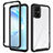 Silicone Transparent Frame Case Cover 360 Degrees ZJ1 for Samsung Galaxy S20 Plus 5G Black